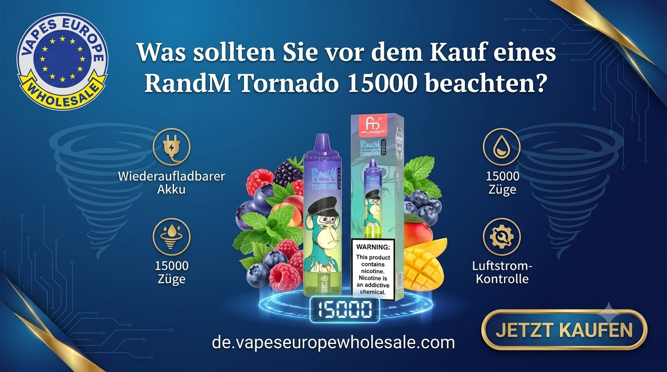 RandM Tornado 15000 Vapes europe Wholesale